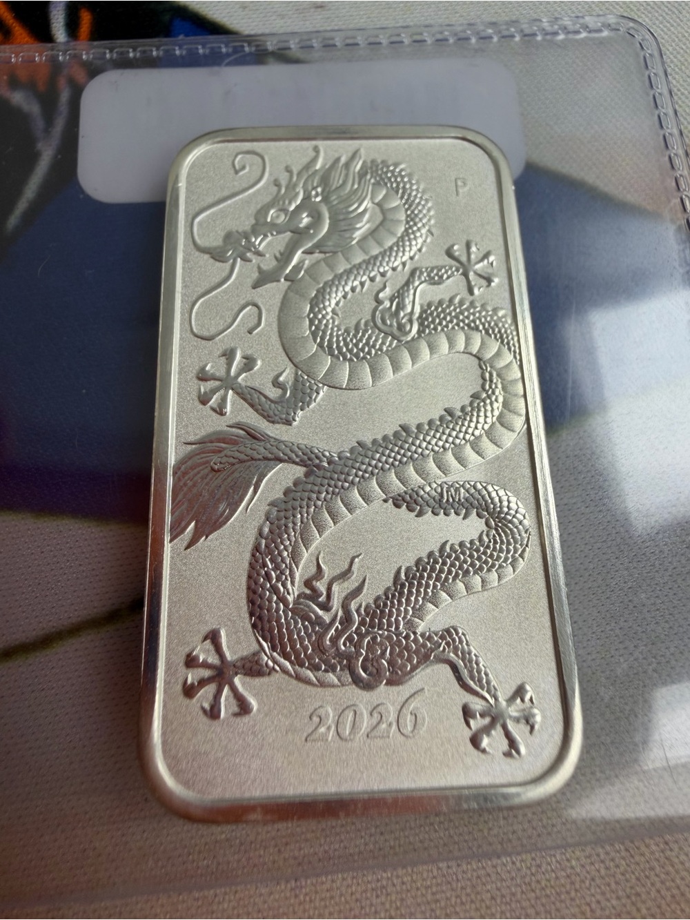 2026 1 Troy oz Perth Silver Dragon Bar Coin